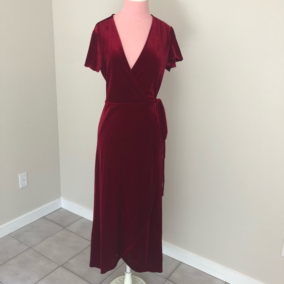 bhldn thrive velvet dress